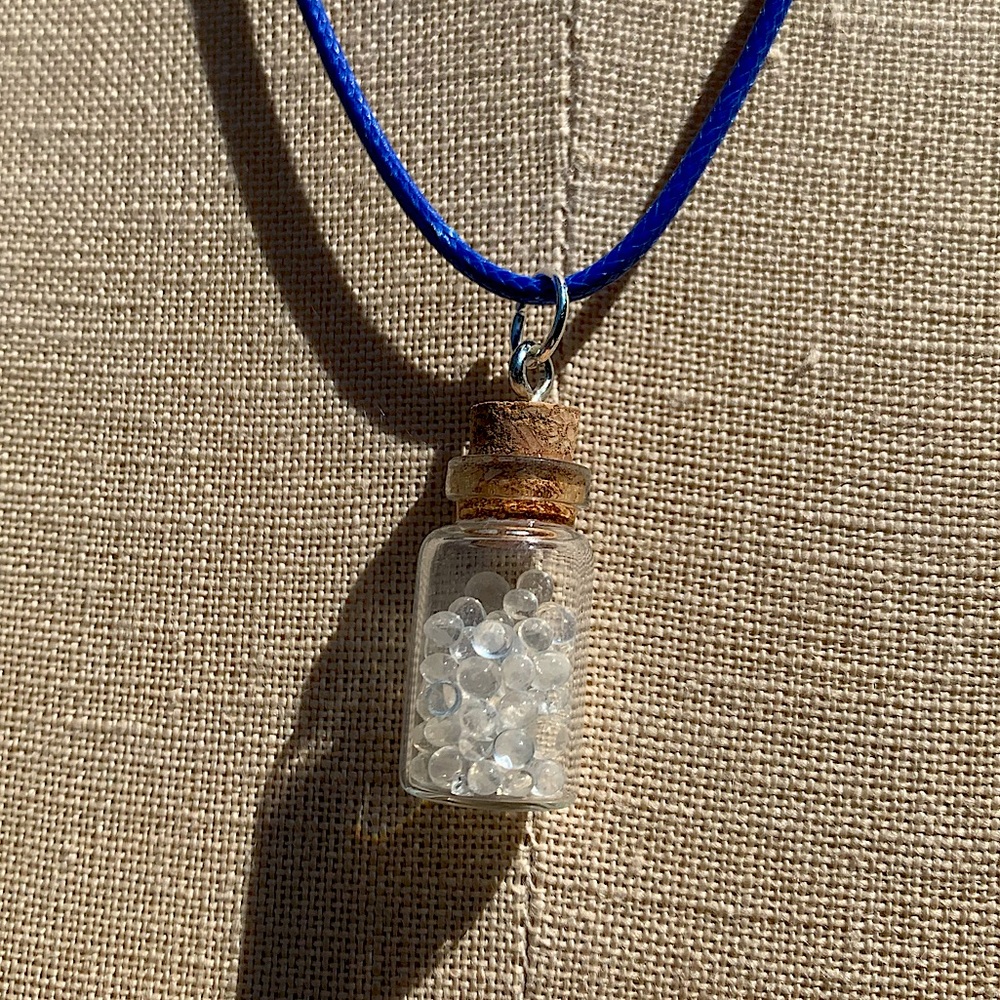 Handmade Shaker/Rattle Bottled-Up Emotions Necklace